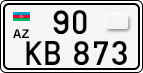 License plate of Azerbaijan, Cars