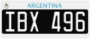 License plate of Argentina, Cars (1995, ABC 123)