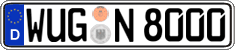 German license plate, Regular plates