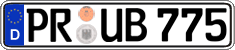 German license plate, Regular plates