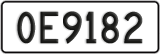 License plate of New Zealand, AB1(234)