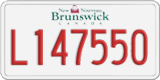 New Brunswick, Vanity Plates
