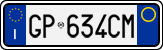 License plate of Italy, Cars (1994 year series)