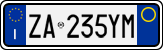 License plate of Italy, Cars (1994 year series)