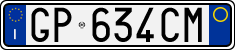 License plate of Italy, Cars (1994 year series)