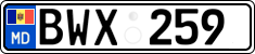 License plate of Moldova, Cars (2015)