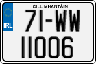 License plate of Ireland, Regular plates