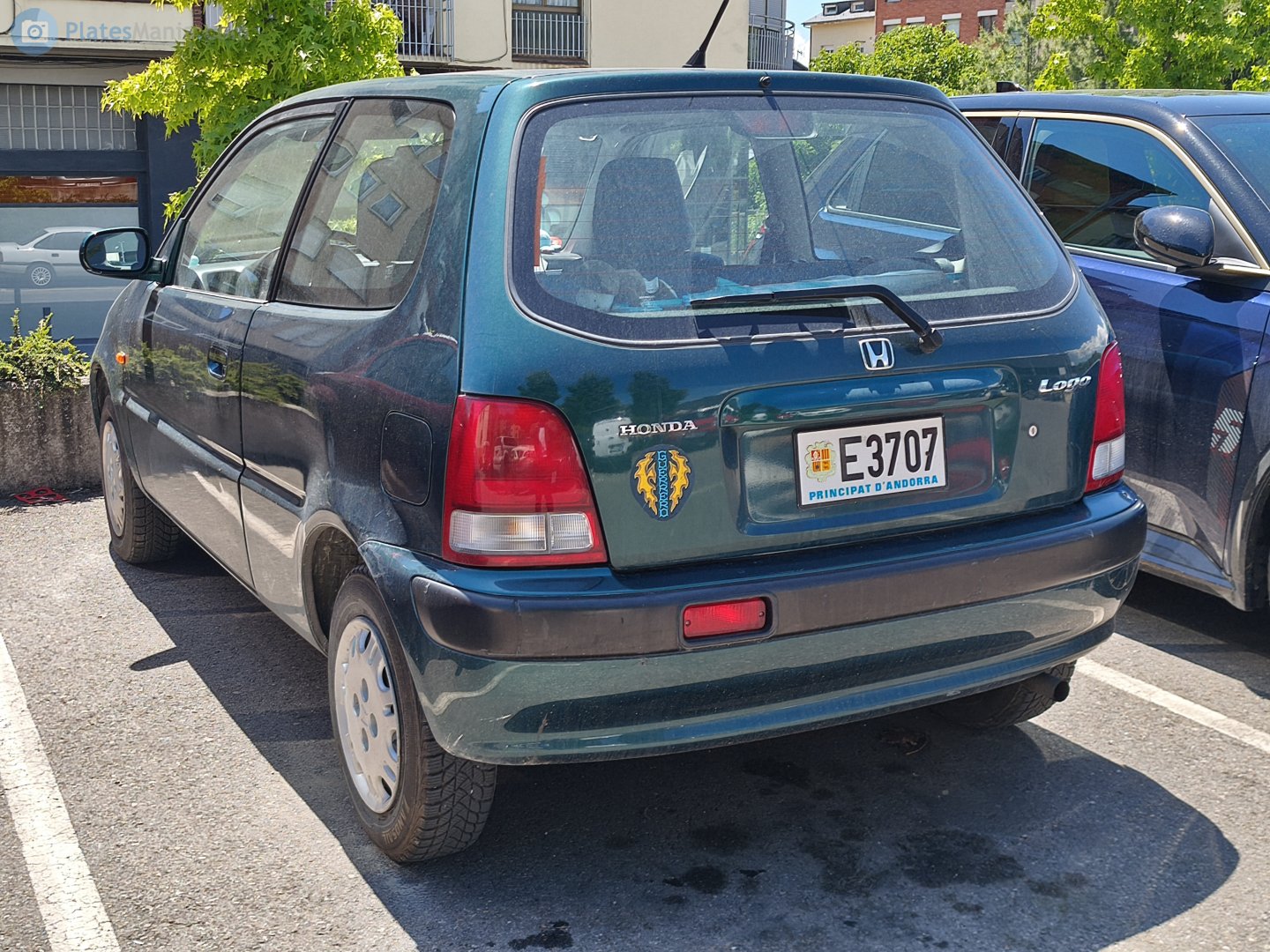 E 3707, Honda Logo 1st gen 3-door Hatch (GA3; Global-market), 1996–2001