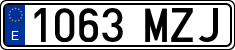 License plates of Spain, Ordinary (2000)