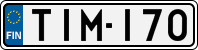 License plate of Finland, Cars