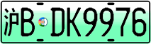 License plate of China, Electric vehicles