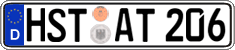 German license plate, Regular plates