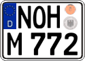 German license plate, Regular plates