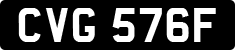License plate of the United Kingdom, 1963 year system