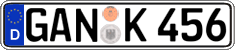 German license plate, Regular plates
