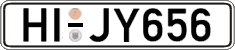 German license plate, Regular plates