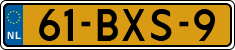 License plate of the Netherlands, Heavy Commercial Vehicles (1994 system)