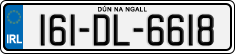 License plate of Ireland, Regular plates
