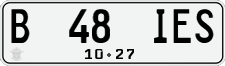 License plate of Indonesia, Regular plates