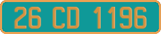 French license plate, Diplomatic