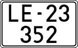 License plates of Spain, 1900 year series