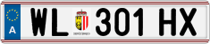 License plate of Austria, Regular plates