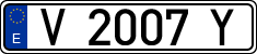License plates of Spain, 1971 year series