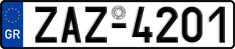 License plate of Greece, Cars
