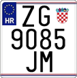 License plate of Croatia, Motorcycles