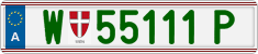 License plate of Austria, Regular plates