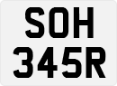 License plate of the United Kingdom, 1963 year system