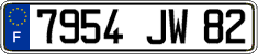French license plate, FNI