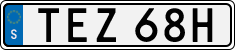 License plate of Sweden, Regular plates