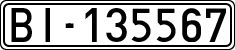 License plates of Spain, 1900 year series