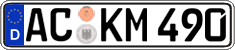 German license plate, Regular plates