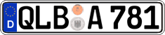 German license plate, Regular plates