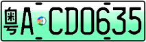 License plate of China, Electric vehicles