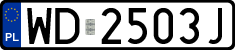 License plates of Poland, Regular car plates