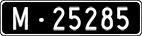 License plate of Switzerland, Military (black)