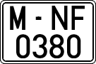 License plates of Spain, 1971 year series