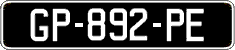 French license plate, SIV (oldtimers)