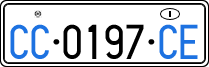License plate of Italy, Diplomatic