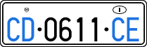 License plate of Italy, Diplomatic