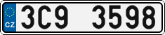 License plate of the Czech Republic, Cars (2001)