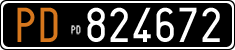 License plate of Italy, Cars (1927 year series)