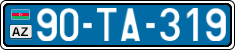 License plate of Azerbaijan, Public transport