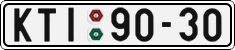 License plate of the Czech Republic, Cars (1960)