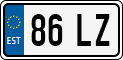 License plate of Estonia, Motorcycles