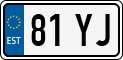 License plate of Estonia, Motorcycles
