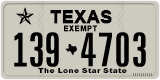 Texas, Exempt (123-4567)